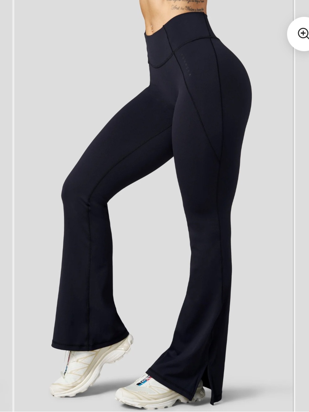 YoungLA High-Waist Flared Leggings - Black